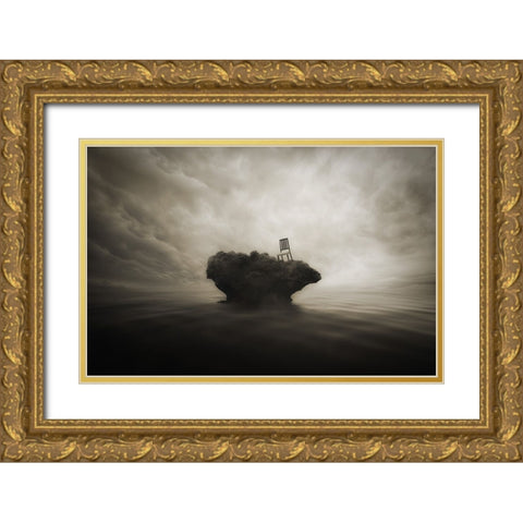 Reserved Seats Without A Master Gold Ornate Wood Framed Art Print with Double Matting by kazutoshikawakami