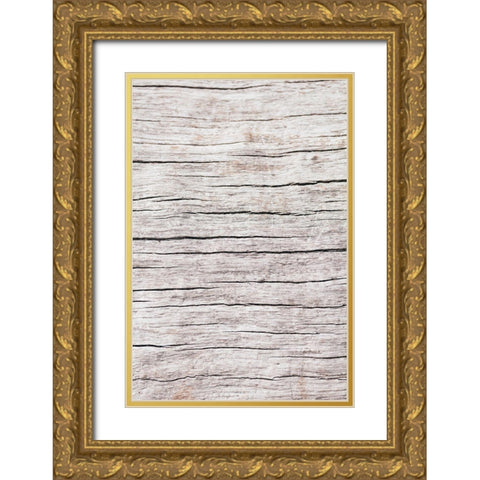 Wood close up Gold Ornate Wood Framed Art Print with Double Matting by 1x Studio III