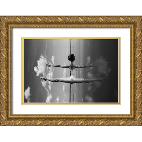 Expanse 3 Gold Ornate Wood Framed Art Print with Double Matting by Faletkin, Mikhail