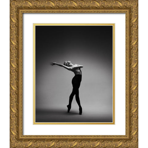 Octavie Gold Ornate Wood Framed Art Print with Double Matting by Benvenuti, Laura