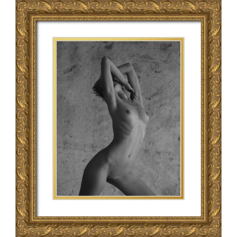 Untitled Gold Ornate Wood Framed Art Print with Double Matting by Pereverzov, Alexander