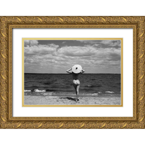 Enjoying Nature Gold Ornate Wood Framed Art Print with Double Matting by Faletkin, Mikhail