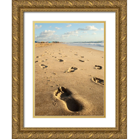 Someone Was Here........ Gold Ornate Wood Framed Art Print with Double Matting by Danielraphotos
