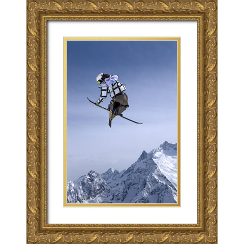 HIGHER THAN THE MOUNTAINS Gold Ornate Wood Framed Art Print with Double Matting by Alaberdov, Arsen
