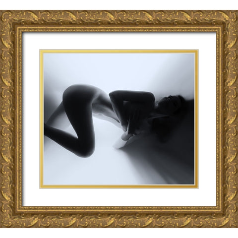 Nesting Lives Gold Ornate Wood Framed Art Print with Double Matting by Borovskikh, Denis
