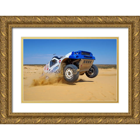 KING OF DESERT Gold Ornate Wood Framed Art Print with Double Matting by Alaberdov, Arsen