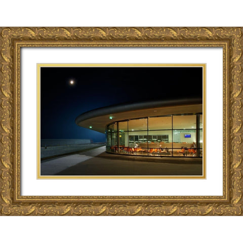 Loungers Gold Ornate Wood Framed Art Print with Double Matting by Jovancevic, Dragan