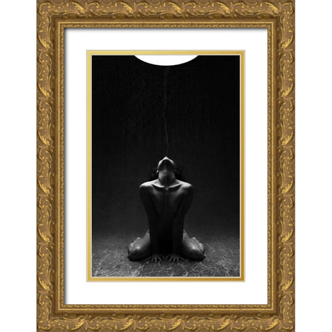 Struck Gold Ornate Wood Framed Art Print with Double Matting by Benvenuti, Laura
