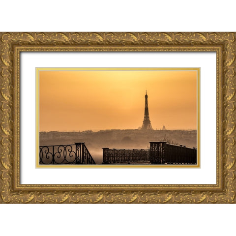 The Awakening Of The Iron Lady Gold Ornate Wood Framed Art Print with Double Matting by Pacifico