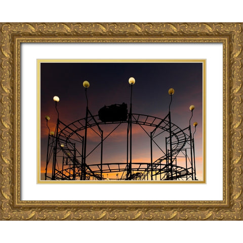 Araraquara Gold Ornate Wood Framed Art Print with Double Matting by Lops, Diego