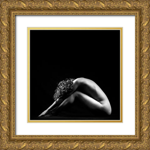 Triangle Gold Ornate Wood Framed Art Print with Double Matting by Bosogea-Tudor, Ileana