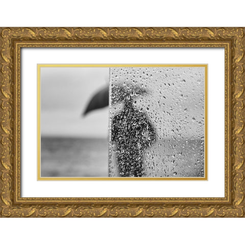 * Gold Ornate Wood Framed Art Print with Double Matting by Melo, Josefina