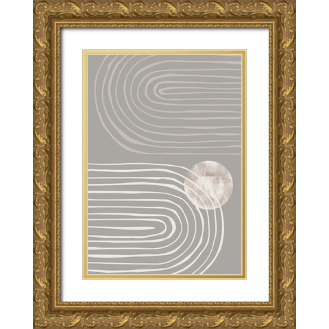 Arch_dark_001-01 Gold Ornate Wood Framed Art Print with Double Matting by 1x Studio II