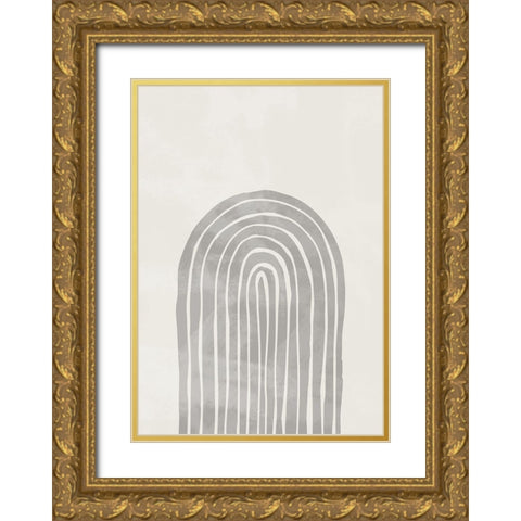 Arch_thick_002 Gold Ornate Wood Framed Art Print with Double Matting by 1x Studio II