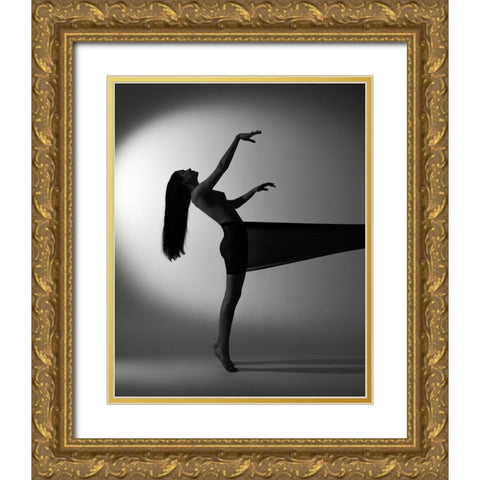 Untitled Gold Ornate Wood Framed Art Print with Double Matting by Trishchenkov, Mikhail