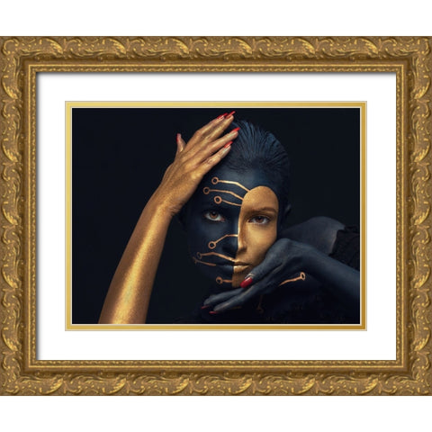 FULCRUM Gold Ornate Wood Framed Art Print with Double Matting by Bogdan R, Mihai