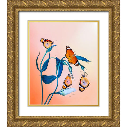 Family Gold Ornate Wood Framed Art Print with Double Matting by ozturk, Mustafa