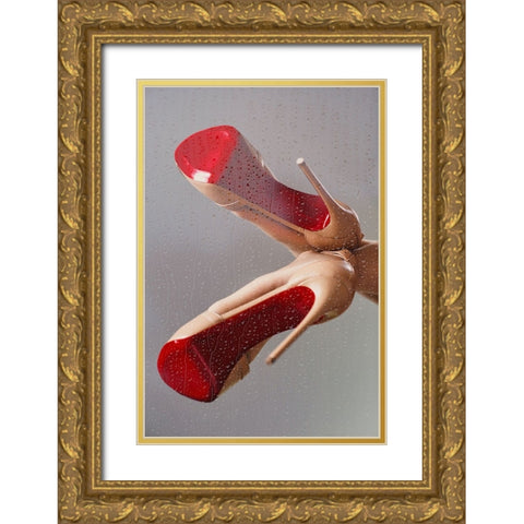PASSION II Gold Ornate Wood Framed Art Print with Double Matting by Schottstaedt, Erik