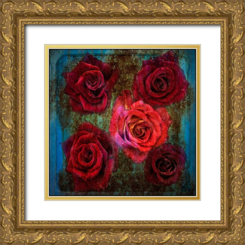 Old Love Never Dies Gold Ornate Wood Framed Art Print with Double Matting by Holmstrom, Katarina