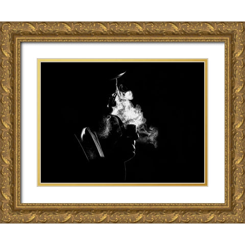 n/t Gold Ornate Wood Framed Art Print with Double Matting by Medeiros, Paulo