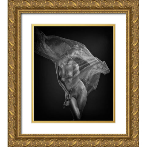 Endless Dream Gold Ornate Wood Framed Art Print with Double Matting by Yang, James