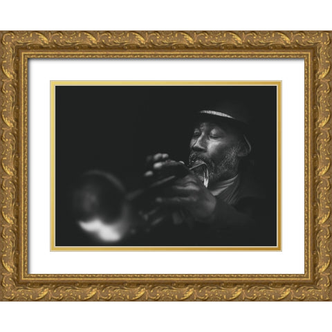 The Devotion Gold Ornate Wood Framed Art Print with Double Matting by Ariel, Ariel