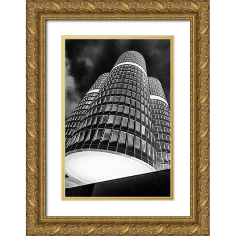 the headquarter Gold Ornate Wood Framed Art Print with Double Matting by Dauer, Andy