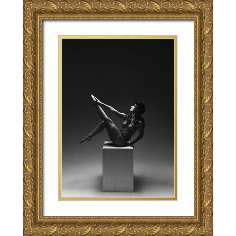 Eva Gold Ornate Wood Framed Art Print with Double Matting by Benvenuti, Laura