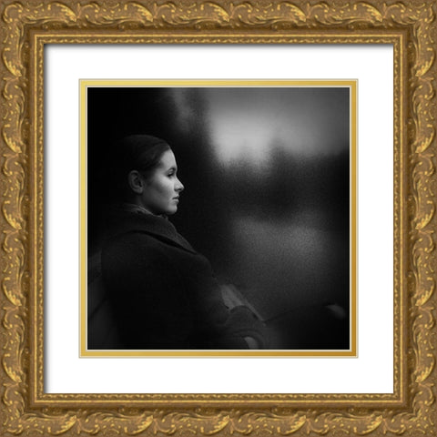Autumn Portrait Gold Ornate Wood Framed Art Print with Double Matting by Novichikhin, Evgenii
