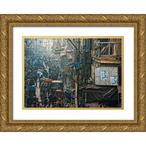 In Pursuit Of A Living Gold Ornate Wood Framed Art Print with Double Matting by Dubey, Prateek