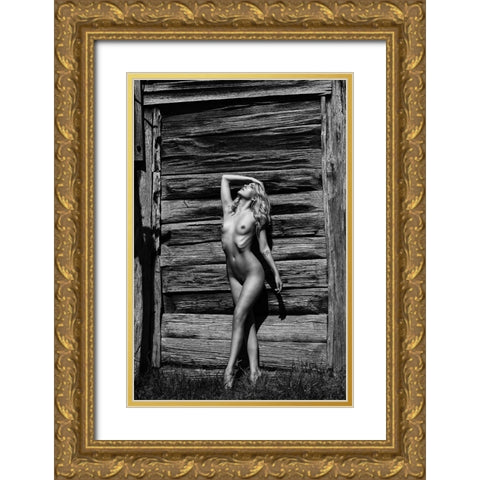 Sylph, Melbourne 2017 Gold Ornate Wood Framed Art Print with Double Matting by Fritz, Ray