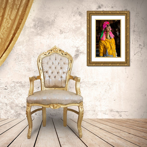 My Pride Gold Ornate Wood Framed Art Print with Double Matting by Suharini, Mieke