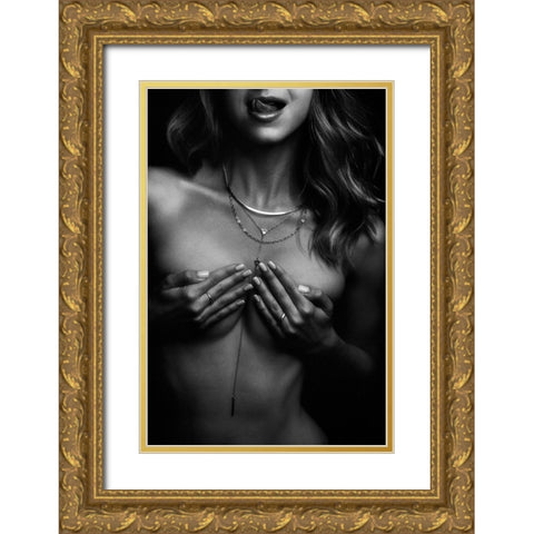 Lana Gold Ornate Wood Framed Art Print with Double Matting by Rise, Zachar