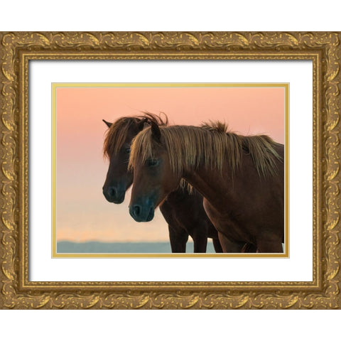 Looking Forward Gold Ornate Wood Framed Art Print with Double Matting by Yu, Wenjin