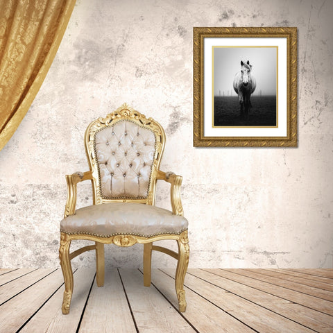 Confidence Gold Ornate Wood Framed Art Print with Double Matting by Staelens, Christophe