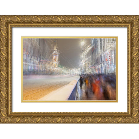 Time Goes Its Own Way.. Gold Ornate Wood Framed Art Print with Double Matting by Kopcev, Igor