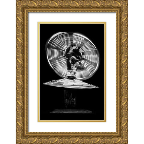 Tanura Dance Gold Ornate Wood Framed Art Print with Double Matting by Allam, Abdelkader