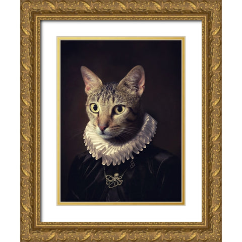Sir Kiko Gold Ornate Wood Framed Art Print with Double Matting by Dias, Paulo