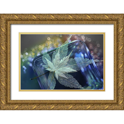 Pieces Of Beautiful Memories Gold Ornate Wood Framed Art Print with Double Matting by Kowatari, Shihya