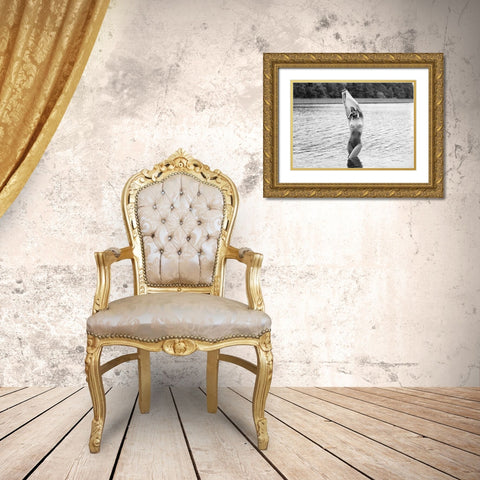 Summer Gold Ornate Wood Framed Art Print with Double Matting by Markachev, Leonid