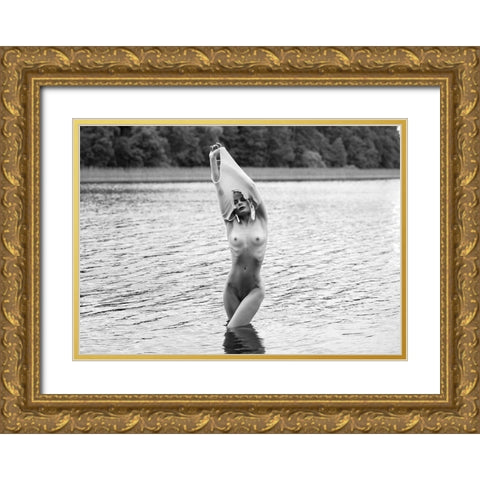 Summer Gold Ornate Wood Framed Art Print with Double Matting by Markachev, Leonid
