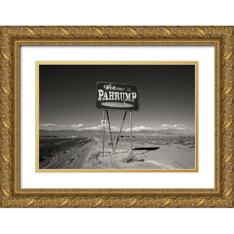 Pahrump Gold Ornate Wood Framed Art Print with Double Matting by Klein, Kurt