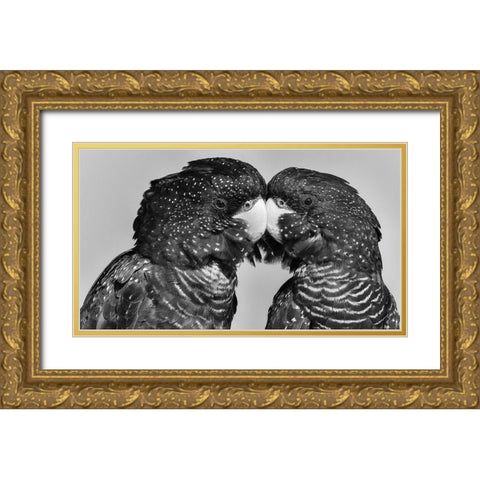 Time to Smootch Gold Ornate Wood Framed Art Print with Double Matting by Moss, Susan