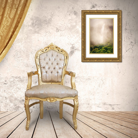 Water veil Gold Ornate Wood Framed Art Print with Double Matting by Concepcion Alvarado, Jesus