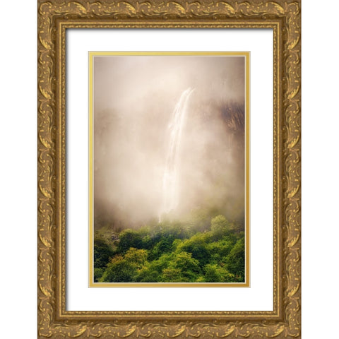 Water veil Gold Ornate Wood Framed Art Print with Double Matting by Concepcion Alvarado, Jesus