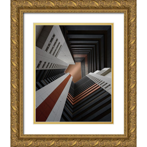 The Cave Gold Ornate Wood Framed Art Print with Double Matting by Buczkowski, Tomasz