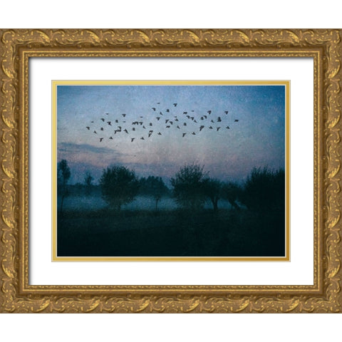 The Promise Gold Ornate Wood Framed Art Print with Double Matting by Landau, Ulrike