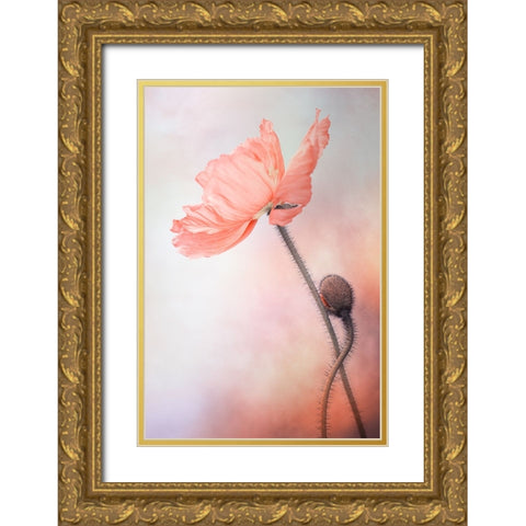 Tenderness Gold Ornate Wood Framed Art Print with Double Matting by Lenka