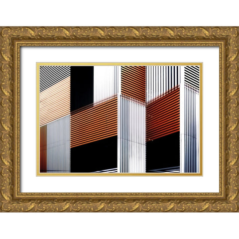 Graphics Gold Ornate Wood Framed Art Print with Double Matting by Massetti, Fabrizio