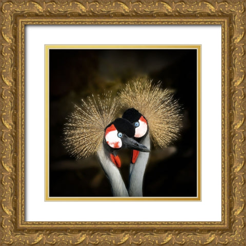 Makeup Gold Ornate Wood Framed Art Print with Double Matting by Romaggi, Michel